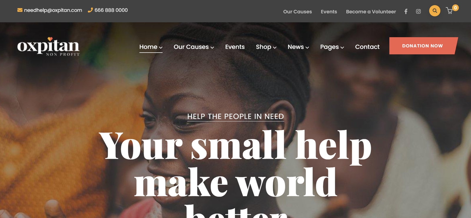 Oxpitan Charity WordPress themes