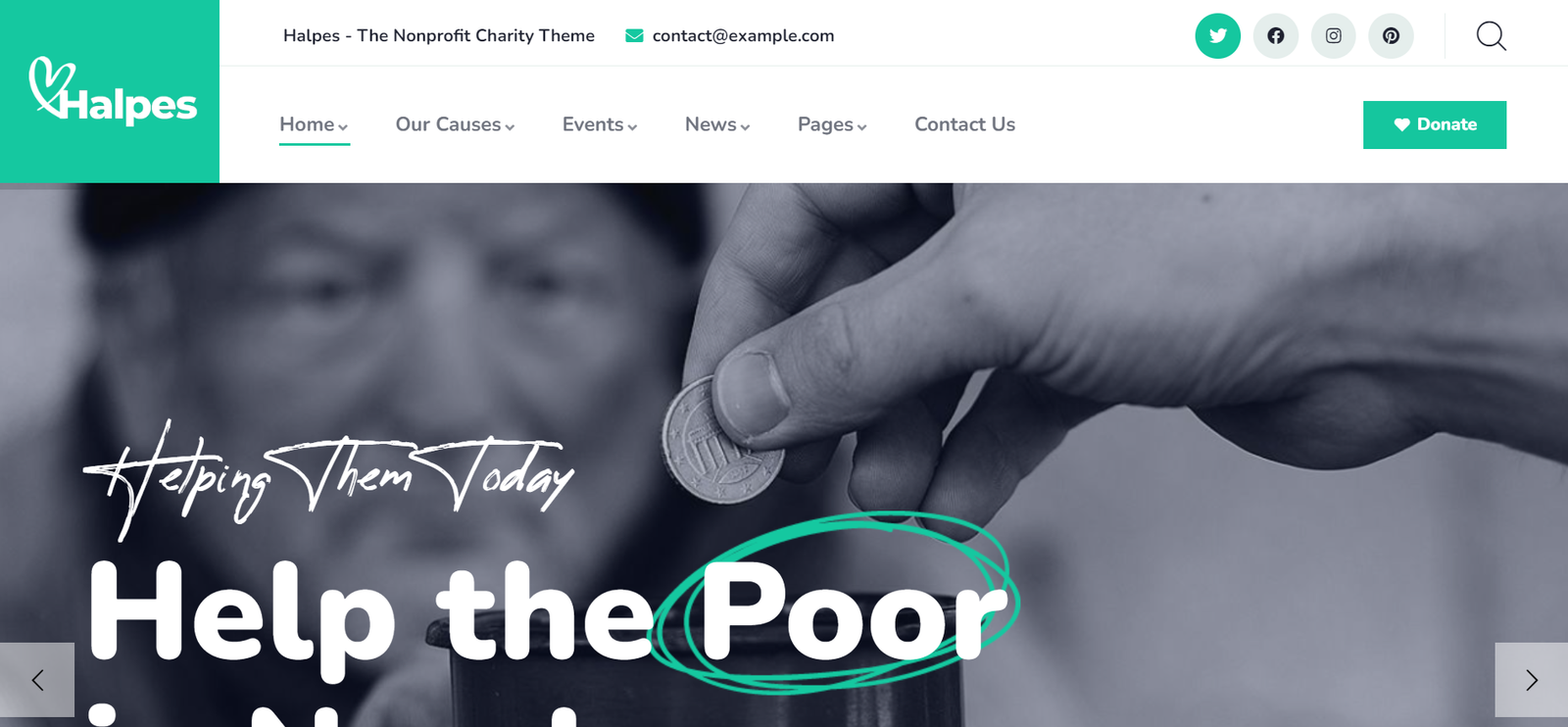 Halpes Charity WordPress themes